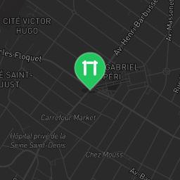 Map showing where Le Blanc-Mesnil - Street Workout Park - Parc Jacques Duclos is