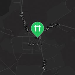 Map showing where Outdoor Fitness Iitti is