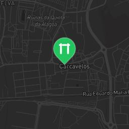 Map showing where Carcavelos - Outdoor Fitness Beach Park - Praia de Carcavelos is