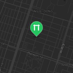 Map showing where Bodyweight workout - Suwon-si - Calisthenics workout is