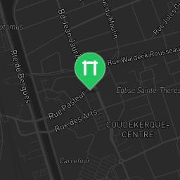 Map showing where Exercise Equipment Coudekerque-Branche is