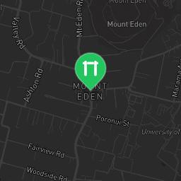 Map showing where Auckland - Playground with bars - Bellevue Reserve is