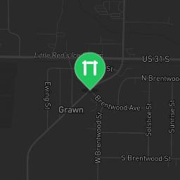 Map showing where Fitness Court Blair Township Community Park - Blair Township, MI is