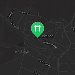 Map showing where Outdoor Fitness Březno is