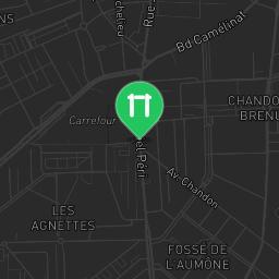 Map showing where Gennevilliers - Calisthenics Park - Rue Chateaubriant is