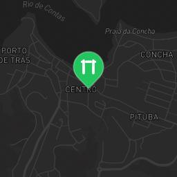 Map showing where Beach Outdoor Gym Itacaré is