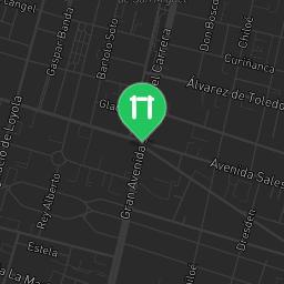 Map showing where Barras Calle Berlin is