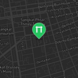 Map showing where Wat Phnom Workout Park is