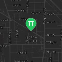 Map showing where Bodyweight gym - Perth -  - Calisthenics workout is