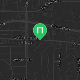 Map showing where Outdoor fitness - Woodland Hills - Calisthenics workout is