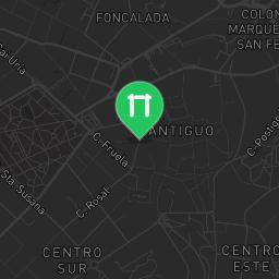 Map showing where Public gym park - Oviedo - Calisthenics workout is