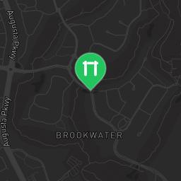 Map showing where Fitness trail Brookwater is