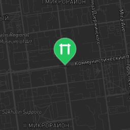 Map showing where Yuzhno-Sakhalinsk - Street Workout Park - Bardak Music Bar is