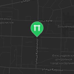 Map showing where Alexandrovsk - Street Workout Park - 618320 is