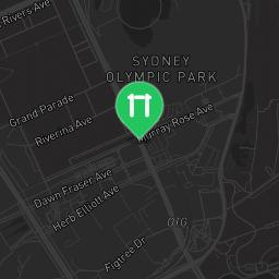 Map showing where Sydney - Outdoor Gym - Olympic Park is