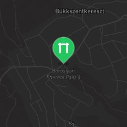 Map showing where Be Strong workout park Bükkszentkereszt is