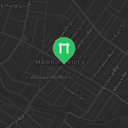 Map showing where Sydney (Marrickville) - Outdoor Exercise Gym - Steel Park is