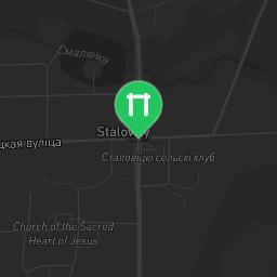 Map showing where Bodyweight gym - Baranavichy District - Calisthenics workout is