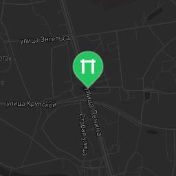 Map showing where Bogolyubovskoe - Street Workout Park - Кафе Дача is