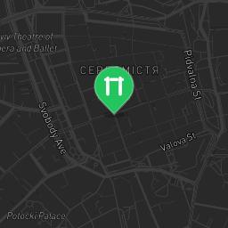 Map showing where Lviv - Street Workout Park - Час На Каву/ Coffee Time is