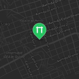 Map showing where Public gym park - Orizaba - Calisthenics workout is