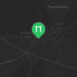 Map showing where Bodyweight fitness - Pau - - Calisthenics workout is