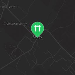 Map showing where Cergy - Parkour Park - Piscine de l'Axe Majeur is