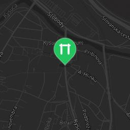 Map showing where Beat Street Workout park in Slovakia is
