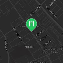 Map showing where Nob Hill Trail Park is