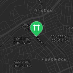 Map showing where Outdoor Fitness Seongbuk-gu is