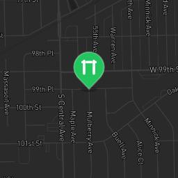 Map showing where Fitness Court Lawn Manor Park - Calisthenics Park Oak Lawn Park District IL is