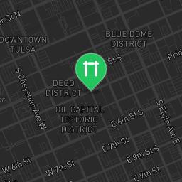 Map showing where Bodyweight gym - Tulsa -  - Calisthenics workout is