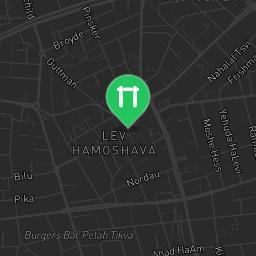 Map showing where Petah Tikva - Fitness Park - Park Ha-Gadol / פארק הגדול is