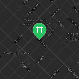 Map showing where Outdoor Fitness Bahía Blanca is