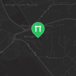 Map showing where Outdoor Gym Armagh is