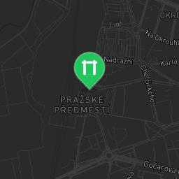 Map showing where Písek - Street Workout Park - RVL 13 is