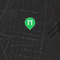 Map showing where Parc de fitness Rochefort is