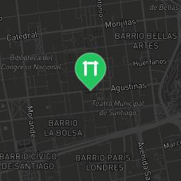 Map showing where Outdoor workout - Santiago - Calisthenics workout is