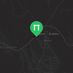 Map showing where Parco street workout Aldino is