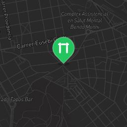 Map showing where Street Workout Parc Muntanyeta is