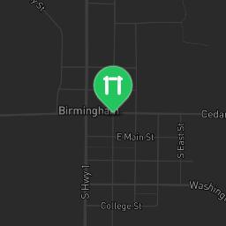Map showing where Birmingham, Alabama - Exercise Park - Railroad Park is