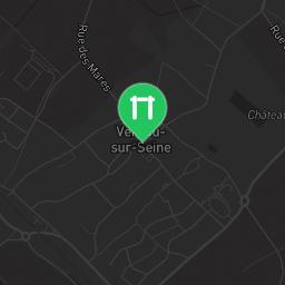 Map showing where Bodyweight fitness - Vernou-la-Celle-sur-Seine - Calisthenics workout is