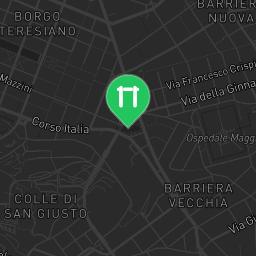 Map showing where Trieste - Outdoor Exercise Park - Area Di Parcheggio Piazzale Furio Antoni is