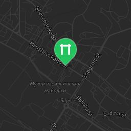Map showing where Bodyweight gym - Vasylkiv - Calisthenics workout is