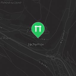 Map showing where Public Pull Up Bars - Jáchymov is