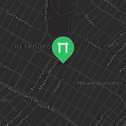 Map showing where Outdoor Gym Petroupoli is