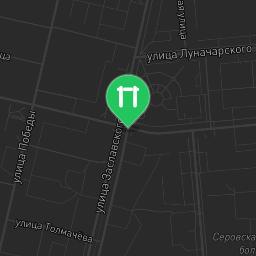 Map showing where Serov - Calisthenics Gym - Корона is