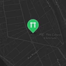 Map showing where Outdoor Gym Spot quai blanqui is