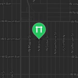 Map showing where Gonzaga Outdoor Gym is