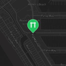 Map showing where Marina Del Rey Park Calisthenics Area is